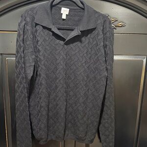 Armani Collezioni Black Wool Sweater